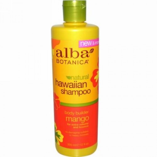 Alba Botanica, ハワイアン・シャンプー、ボディ・ビルダー・マンゴー、12 液量オンス (355 ml) (Discontinued Item)