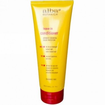 Alba Botanica, リーブインコンディショナー、香料不使用、 7 オンス (198 g) (Discontinued Item)