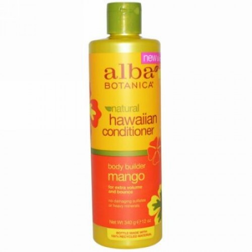 Alba Botanica, ナチュラル ハワイアン コンディショナー、ボディビルダー マンゴー、12 オンス (340 g) (Discontinued Item)