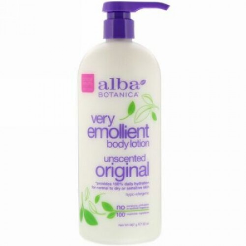 Alba Botanica, ベリーエモリエントボディーローション、無香料、907g（32oz）