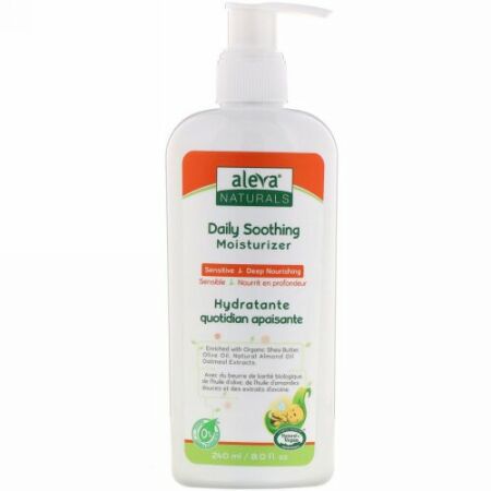 Aleva Naturals, デイリー・スージング・モイスチャライザー、8.0 液体オンス（240 ml）