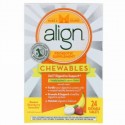 Align Probiotics, 24/7消化サポート、プロバイオテックサプリメント、チュアブル、バナナストロベリースムージー、24チュアブル錠 (Discontinued Item)
