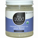 All Good Products, オールグッド、オーガニックココナッツオイル、スキンフード、ラベンダー、7.5液量オンス（222 ml） (Discontinued Item)