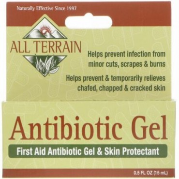 All Terrain, Antibiotic Gel, First Aid Antibiotic Gel & Skin Protectant, 0.5 fl oz (15 ml) (Discontinued Item)