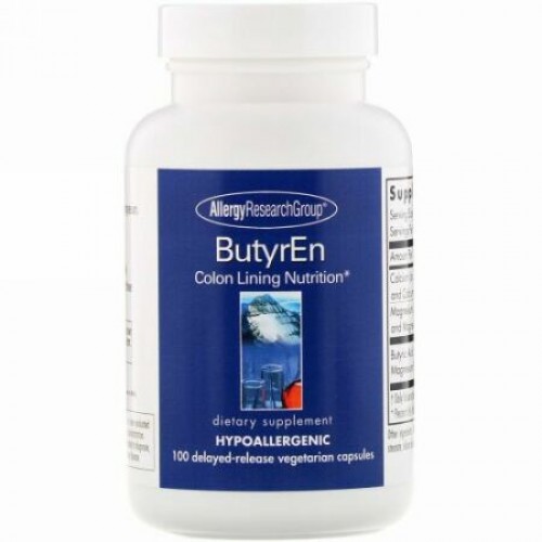 Allergy Research Group, ButyrEn, 100 Delayed-Release Vegetarian Capsules