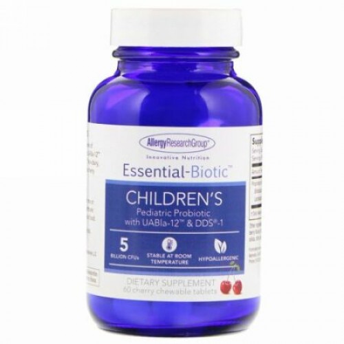 Allergy Research Group, Essential-Biotic, Children's, 60 Cherry Chewable Tablets (Discontinued Item)
