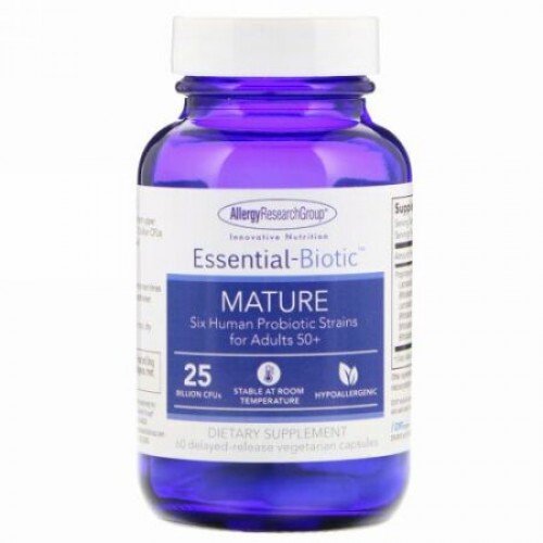 Allergy Research Group, Essential-Biotic, Mature, 60 Delayed-Release Vegetarian Capsules (Discontinued Item)