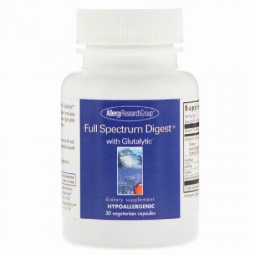 Allergy Research Group, Full Spectrum Digest with Glutalytic, 30 Vegetarian Capsules