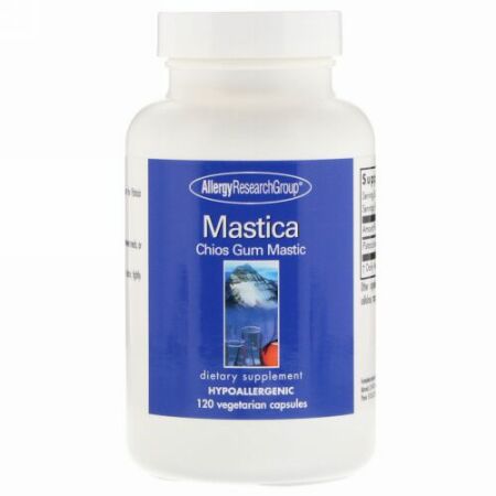 Allergy Research Group, マスティカ、チオスガムマスチック、ベジタリアンカプセル120錠