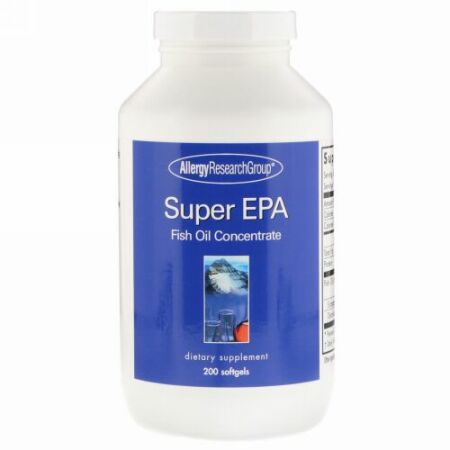 Allergy Research Group, スーパーEPAフィッシュオイル濃縮、ソフトジェル200粒