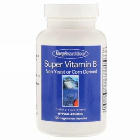 Allergy Research Group, スーパービタミンBコンプレックス、 120ベジキャップ