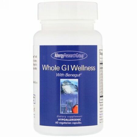 Allergy Research Group, 全体的な腸の健康、ベジタリアンカプセル60個 (Discontinued Item)