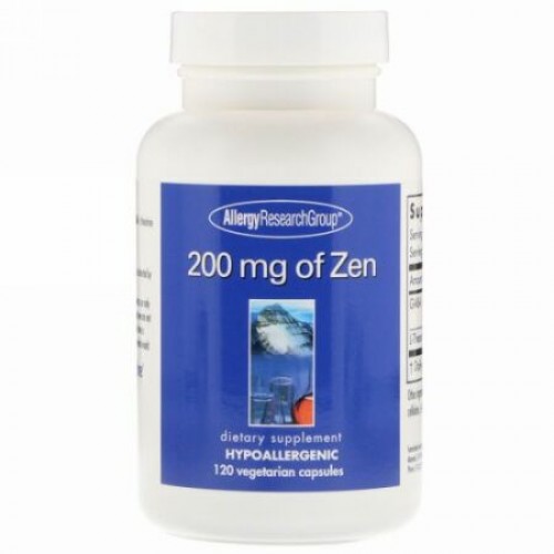 Allergy Research Group, 200 mg of Zen、ベジキャップ120 錠