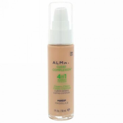 Almay, クリアーコンプレッション・メイク、ベージュ500枚、1 fl oz (30 ml) (Discontinued Item)
