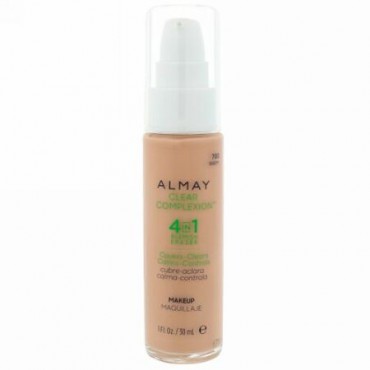 Almay, クリアコンプレクション メイクアップ、700 Warm（あたたかい肌色）、1 fl oz (30 ml) (Discontinued Item)
