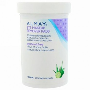Almay, アイメイクリムーバーパッド、ジェントルオイルフリー、120枚 (Discontinued Item)