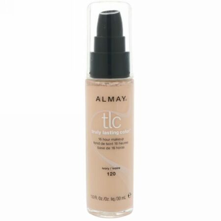 Almay, 長時間持続するカラーメイク、120アイボリー、1.0 fl oz (30 ml) (Discontinued Item)