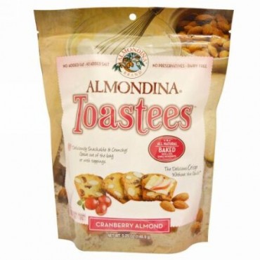 Almondina, Toastees, Cranberry Almond, 5.25 oz (Discontinued Item)
