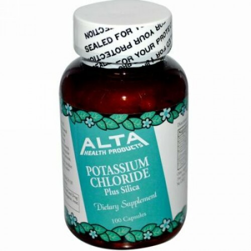 Alta Health, 塩化カリウム(ポタシウム・クロライド)、シリカ配合、100 カプセル (Discontinued Item)