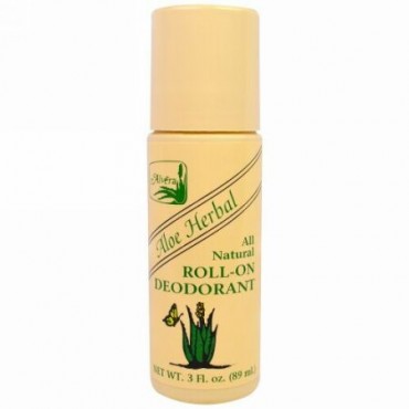 Alvera, アロエ ハーバル オールナチュラル ロールオン デオドラント, 3 fl oz (89 ml) (Discontinued Item)