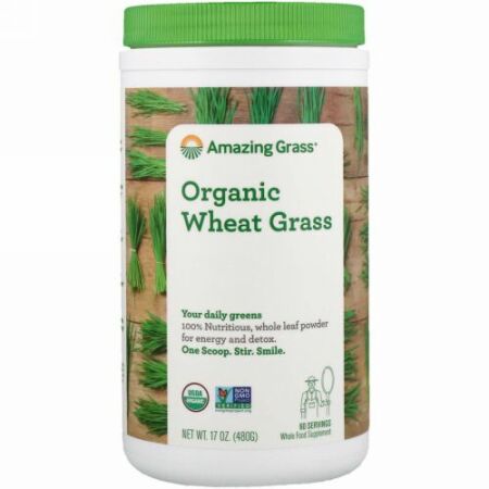 Amazing Grass, オーガニックウィートグラス、17 oz (480 g)
