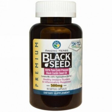 Amazing Herbs, 驚きのハーブ, ブラックシード, 500 mg, 90カプセル（ソフトゼリー）
