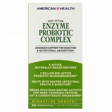 American Health, 酵素プロバイオティクス複合体, 90ベジタリアンカプセル