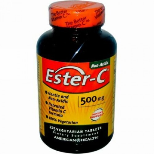 American Health, Ester-C（エスターC）、500mg、植物性タブレット225粒
