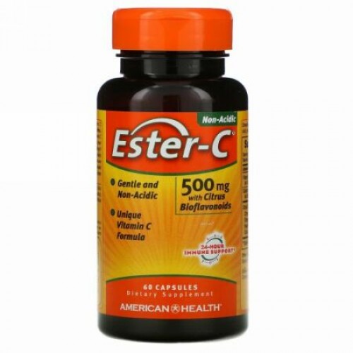 American Health, エスターC、 500 mg、 60カプセル