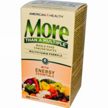 American Health, エネルギーエッセンシャル配合 モア・ザン・ア・マルチプル™, 90 錠 (Discontinued Item)
