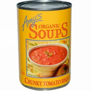 Amy's, オーガニックスープ, チャンキー・トマト・ビスク, 14.5 オンス (411 g) (Discontinued Item)