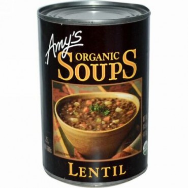 Amy's, オーガニック スープ、 レンズ豆、 14.5 oz (411 g) (Discontinued Item)