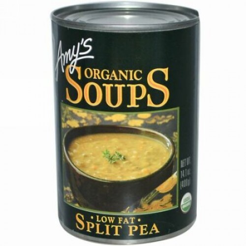 Amy's, オーガニック スープ、スプリットピー、 ローファット、 14.1 oz (400 g) (Discontinued Item)