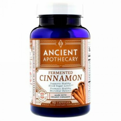 Ancient Apothecary, 発酵シナモン、カプセル 90錠 (Discontinued Item)