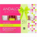 Andalou Naturals, スターター・キット、1000 ローズ、 センシティブ、 5ピースキット