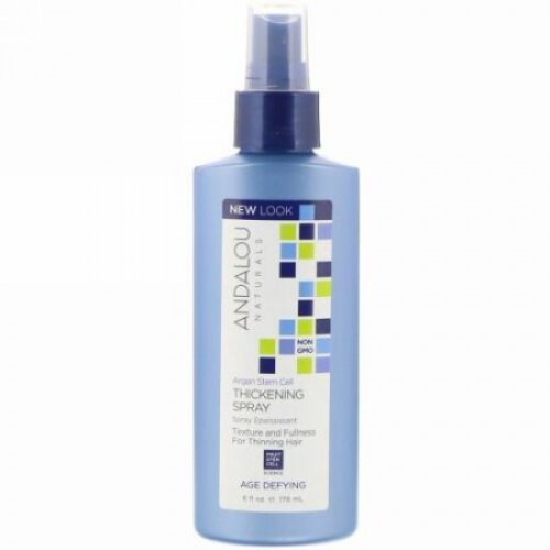 Andalou Naturals, アルガン幹細胞増毛スプレー、若返り、 6 fl oz (178 ml)