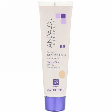 Andalou Naturals, BBパーフェクティングビューティバーム、エイジングケア、SPF30、ナチュラルティント、58ml（2液量オンス）