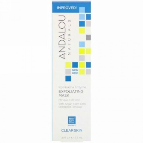 Andalou Naturals, 剥離マスク、昆布茶酵素、クリアースキン、1.8 fl液量オンス (53 ml)