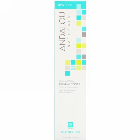 Andalou Naturals, Firming Toner, Coconut Water, Quenching, 6 fl oz (178 ml)