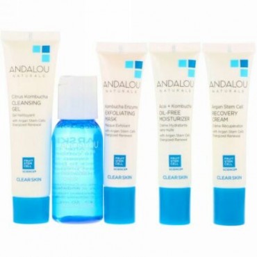 Andalou Naturals, ゲットスターティド・クラリファイング, スキンケア・エッセンシャルズ, 5 Piece Kit個入り