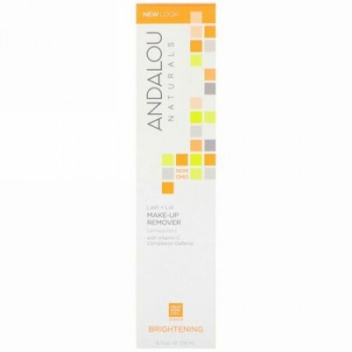 Andalou Naturals, ラッシュ + リッド・メイクアップ・リムーバー、ブライトニング、 6 液量オンス (178 ml)