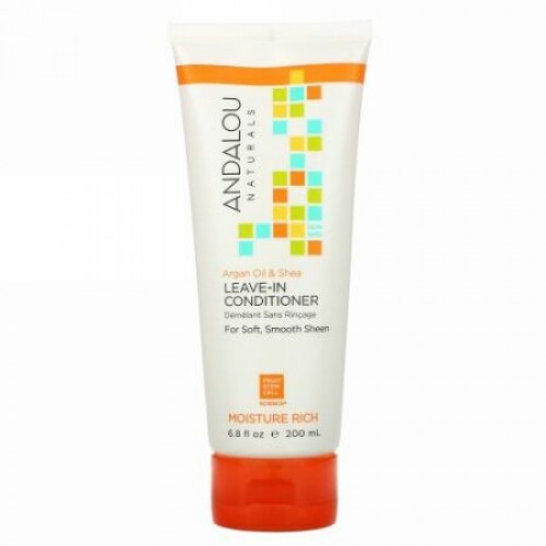 Andalou Naturals, Leave-In Conditioner, Argan Oil and Shea, 6.8 fl oz (200 ml)
