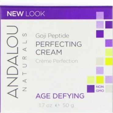 Andalou Naturals, 仕上げクリーム（Perfecting Cream）, スーパーゴジ ペプチド, 年齢に挑戦, 1.7液量オンス（50 ml）