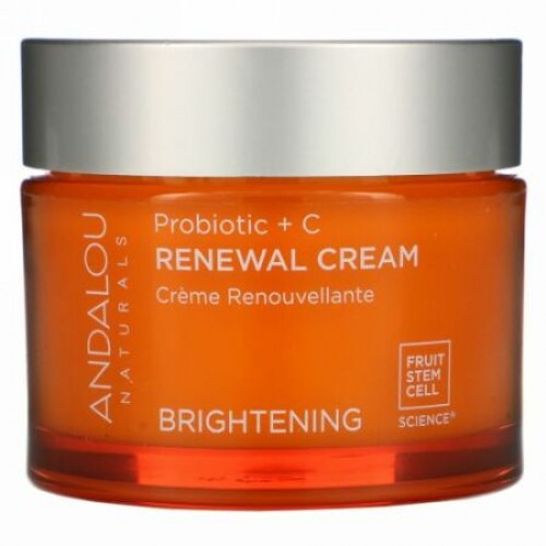 Andalou Naturals, お肌を再生させるクリーム, プロバイオティクス＋C, 増白, 1.7液量オンス（50 ml）