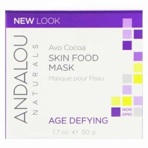 Andalou Naturals, アボ・カカオ, スキンフードマスク,  1.7 液量オンス (50 ml)