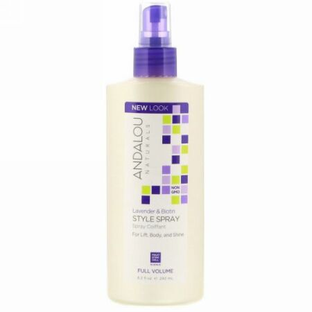Andalou Naturals, Lavender & Biotin Full Volume Style Spray, 8.2 fl oz (242 ml)