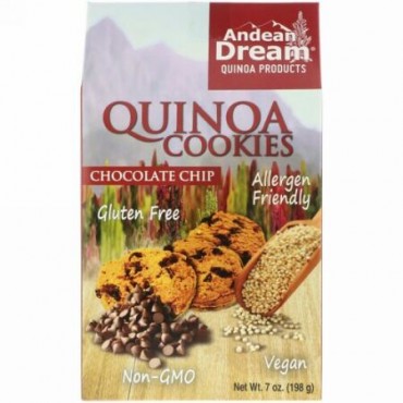 Andean Dream, キヌア クッキー, チョコチップ, 7 oz (198 g) (Discontinued Item)