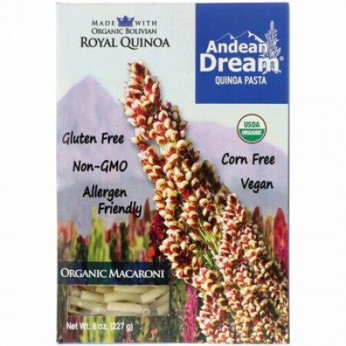 Andean Dream, キノアパスタ　マカロニ　8 oz (227 g) (Discontinued Item)