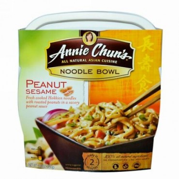 Annie Chun's, ヌードル ボウル、 ピーナッツセサミ、 マイルド、 8.8 oz (250 g) (Discontinued Item)