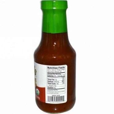Annie's Naturals, オーガニック BBQ スモーキー メープルソース, 12 oz (340 g)